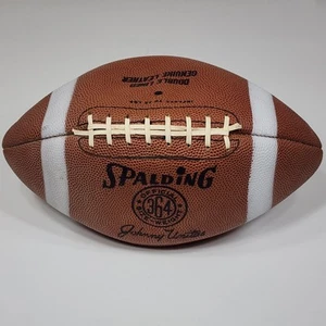 Vtg Spalding Official Football Johnny Unitas 364 Leather Double Lined Read Desc - Picture 1 of 11