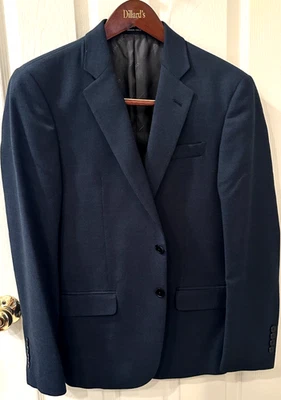 NWT $475 Armani Exchange Modern Fit 38 S Wool Jacket Blazer Navy Sport Coat - Image 1 of 4