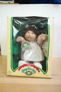 Vintage 1984 CABBAGE PATCH Kinder Puppe im Originalkarton mit Geburtsurkunde - Bild 1 von 12