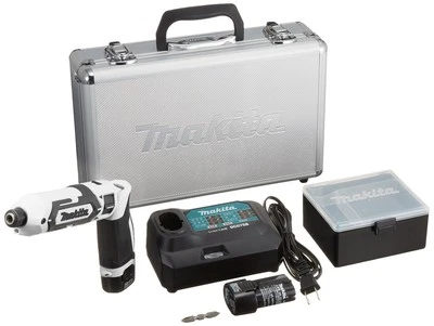 Makita TD022DSHXW pen type 7.2V impact driver white w/ 2 Batteries Charger Case - Image 1 of 4