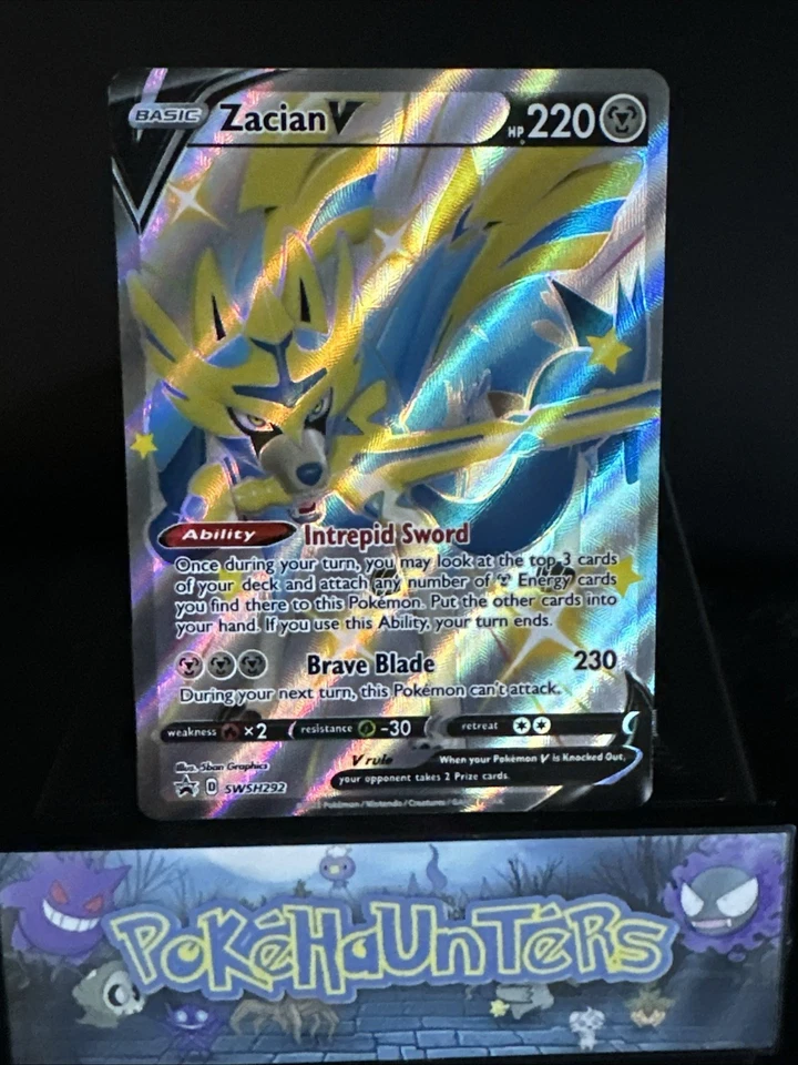 Pokemon Card Zacian V SWSH292 Sword & Shield Black Star Promo Near Mint - Image 1 of 2