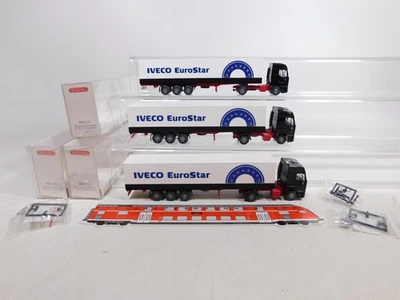 3X H0 1:87 516 01 33 Sattelzug/SZ Iveco EuroStar TOP+Box #CY878-0,5 - Immagine 1 di 4