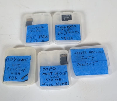 Navigation Software TOPO Maps GPS Micro SD Chip Disc Canada / North America City - Image 1 of 4