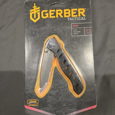 NEW Gerber 22-41432 EVO TI-COATED COMBO EDGE FOLDING LOCK KNIFE 9368622 - Image 1 of 2