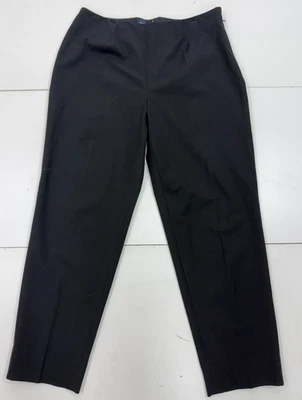 Piazza Sempione Audrey Navy Blue Straight Leg Trouser Pants SZ 46/12 NWT $395 - Image 1 of 4