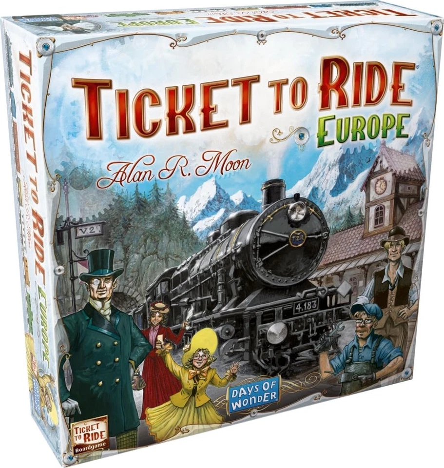 Ticket to Ride Europe | Days of Wonder | Board Game | Ages 8+ | 2-5 Players |