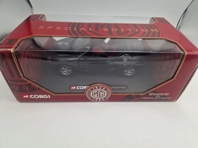Corgi Special Edition Mgf Open Top British  1:18 Red Seats Diecast Grey - Image 1 of 4