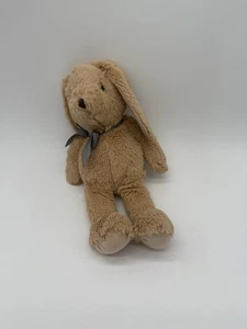 The Children’s Place 13” Plush Bunny Rabbit Brown Stuffed Animal Pink Bow - Picture 1 of 3