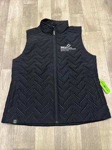 Holloway Repreve Eco Vest Jacket 229713 Black Quilted Puffer Ladies Size L - Picture 1 of 10
