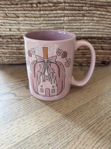 Disney MUG CINDERELLA’S CASTLE Pink PUMPKIN Ceramic NWT - Picture 1 of 3