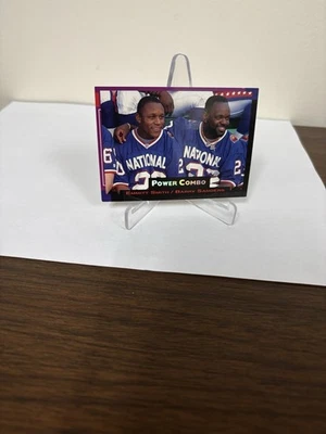 1993 Pro Set Power Combo #1 Emmitt Smith Barry Sanders  Cowboys Lions HOF EX - Image 1 of 4