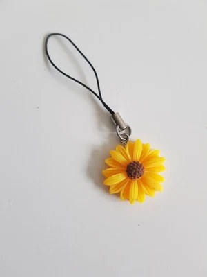 Handy - Anhänger für Handy , Schlüssel , Tasche...*NEU* Sonnenblume Acryl Trendy - Bild 1 von 3