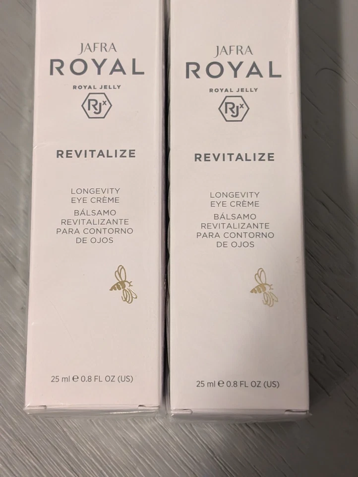 (2) Jafra Royal Jelly RJx Revitalize LONGEVITY EYE CREAM 0.8 OZ / 25 ml - Image 1 of 1