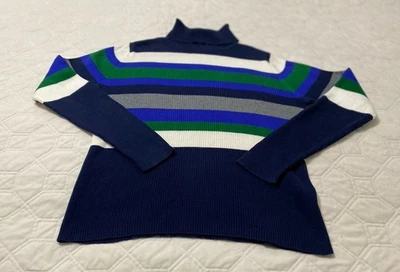 Covington 100 % algodón acanalado cuello alto multicolor talla grande (14-16) Foto 1 de 4