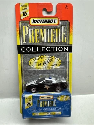 Matchbox Premiere Police Collection Texas Highway Patrol Camaro Ship Deal READ - Image 1 of 3