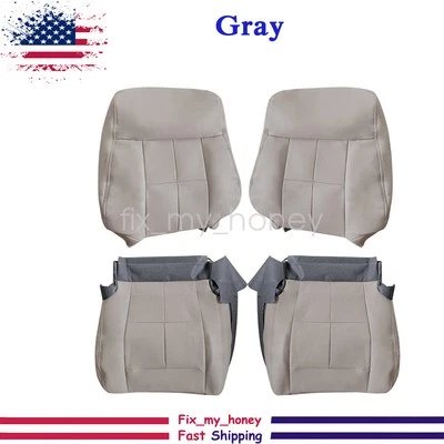 New Front Bottom Top Back Leather Seat Cover Gray For 07-14 Lincoln Navigator - Image 1 of 4