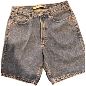Vtg. Gap Blue Jeans Easy Fit Jean Shorts Jorts Men's 36 Blue 100% Cotton 24"Long - Picture 1 of 9