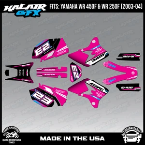 Graphics Kit for YAMAHA WR250F and WR450F (2003-2004) Viper Series - Magenta - Bild 1 von 4