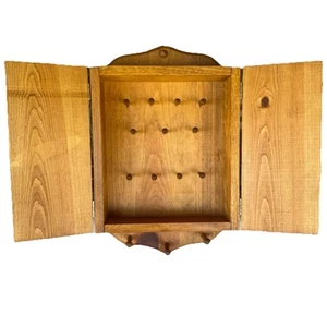 Armadio portachiavi vintage in legno pensile a parete casetta nonna nucleo cabina fatto a mano - Foto 1 di 10