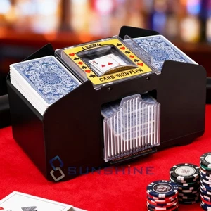 USB Plug in Automatischer Kartenmischer für 1-6 Decks, Elektrischer Spielkarten Mischen - Bild 1 von 18