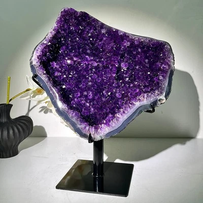 35.05LB Top Brazilian amethyst spiritual restoration for large teeth crystal blo - Image 1 of 4