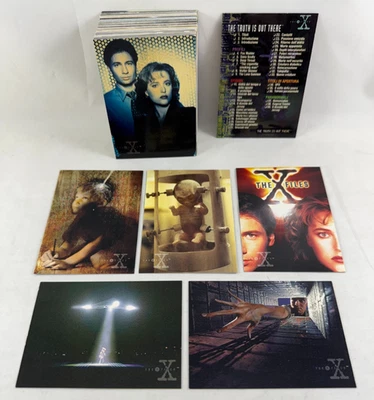 X-FILES SERIES 1 (Topps 1995) Complete ALL FRENCH LANGUAGE EDTION 72 Card Set - Image 1 of 4