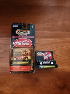 Matchbox Collectibles Coca Cola 1998 Chevy Camaro SS Convertible, 1999 Mustang - Picture 1 of 5