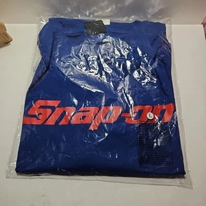 Camiseta Snap-on Tools Manga Larga Azul Rojo Logo Para Hombre Grande - Imagen 1 de 3