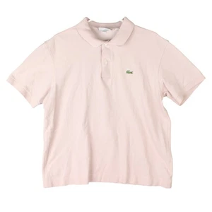 Polo Lacoste Estilo Clásico Manga Corta Hombre XL Rosa Algodón Orgánico Retro - Imagen 1 de 14