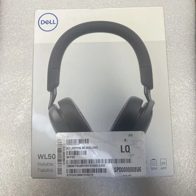 Dell WL5024 Pro Wireless ANC Headset w/Microphone (WL5024-DDAO) Black - Image 1 of 2