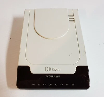 Hayes Accura 03328-A Accura External V.90 56k Faxmodem NO POWER SUPPLY - Image 1 of 3