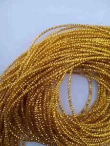 1.40mm 20 gram Gold check purl hand embroidery material bullion metal wire - Picture 1 of 7