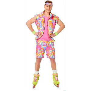 InSpirit Designs Barbie Movie Pink Skating Ken XL Men's Adult Costume 80's Beach - Picture 1 of 7