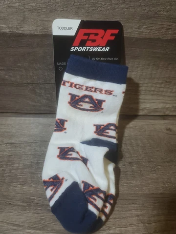 Auburn Tigers Socks Size Toddler 3-8 NEW Cover