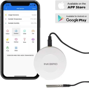 Registradores de datos INKBIRD Medidor de humedad Grabador de temperatura Bluetooth APP Monitor - Imagen 1 de 21