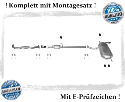 Auspuffanlage Hyundai Tucson 2.0 104KW Bj.04-08 AWD Auspuff Montagesatz - Bild 1 von 4