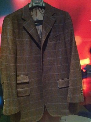 ISAIA - ABRIGO DEPORTIVO 3BTN LANA/CACHEMIRA MARRÓN VENTANA CON PESTILLO GARGANTA 50R Foto 1 de 4