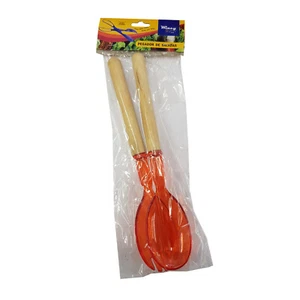 3 confezioni (6 cucchiai) CUCCHIAI INSALATA servizio cibo lancio picnic festa barbecue cucina - Foto 1 di 1