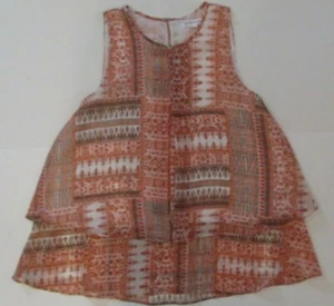 BCBGeneration Women's Small Rusty Orange Sleeveless Lined Blouse - Picture 1 of 6