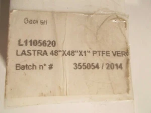 TEFLON PTFE - WHITE VIRGIN TEFLON BAR 1" X 2"X 45" TEFLON FLAT  BAR ,SHEET  PTFE - Picture 1 of 3