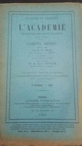 REVUE SITZUNGEN & ARBEITEN DER AKADEMIE BERICHT AUGUST 1913 PARIS ABE  - Bild 1 von 2