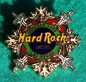 PIN LAS VEGAS HOTEL VACACIONES NAVIDAD LOGOTIPO AZUL COPO DE NIEVE 1998 Hard Rock Café - Imagen 1 de 1