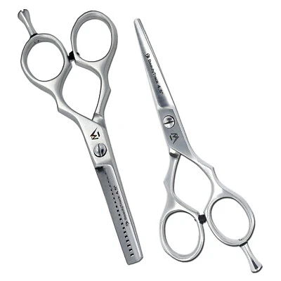 Pro 4.5 Inch Barber Hair Cutting Thinning Shears Hairdressing Scissors Set Pouch - Image 1 of 4