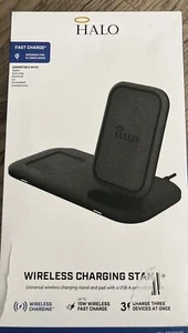 HALO Wireless Charge Stand Universal Wireless Charging Stand 3 Devices TORN BOX - Picture 1 of 4