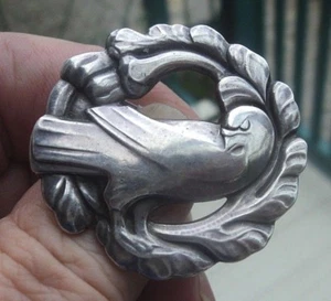 Vintage EARLY Georg Jensen Danish Silver Dove Brooch no. 165 Denmark 1933/40 - Picture 1 of 6