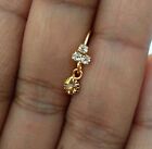 Indian Wedding Nose Ring 18K Gold Plated Nath Mother's Gift Nose Pin Jewelry