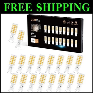 G9 LED Bulb Dimmable 40W Equivalent - 18 Pack, 400 Lumens, 360° Light Coverage - Picture 1 of 8