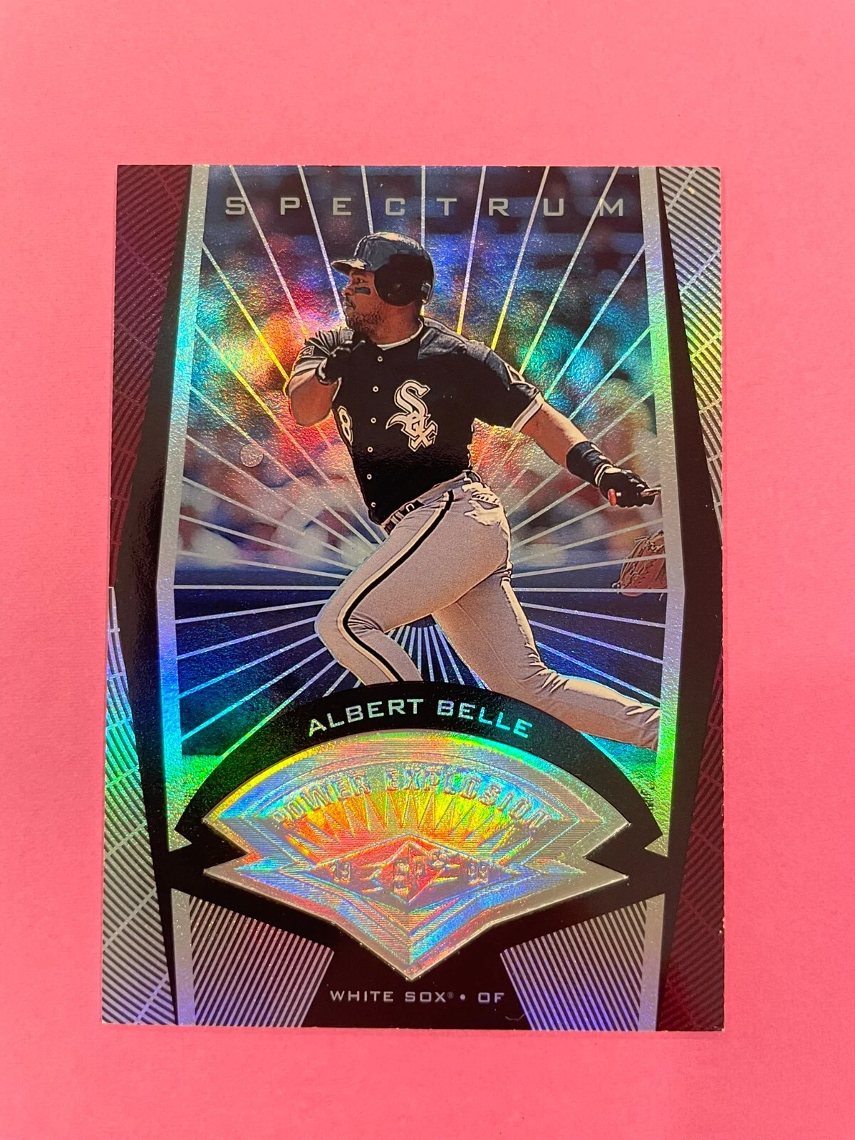 Albert Belle 1998 SPx Finite Spectrum POWER EXPLOSION #’d 1/50 SSP RARE