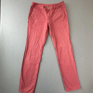 Bonobos Hose Herren 32x34 rot schmal gerade gewaschene Chinos gewürzte Koralle - Bild 1 von 10