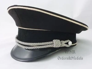 Gorra de oficial negra con visera WW2 58 - Imagen 1 de 2